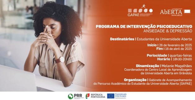 Microcredencial – Ansiedade em contexto académico