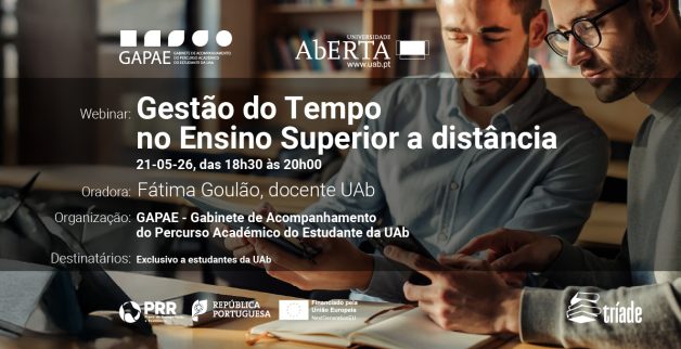 O GAPAE promove webinar sobre "Gestão do Tempo" para estudantes